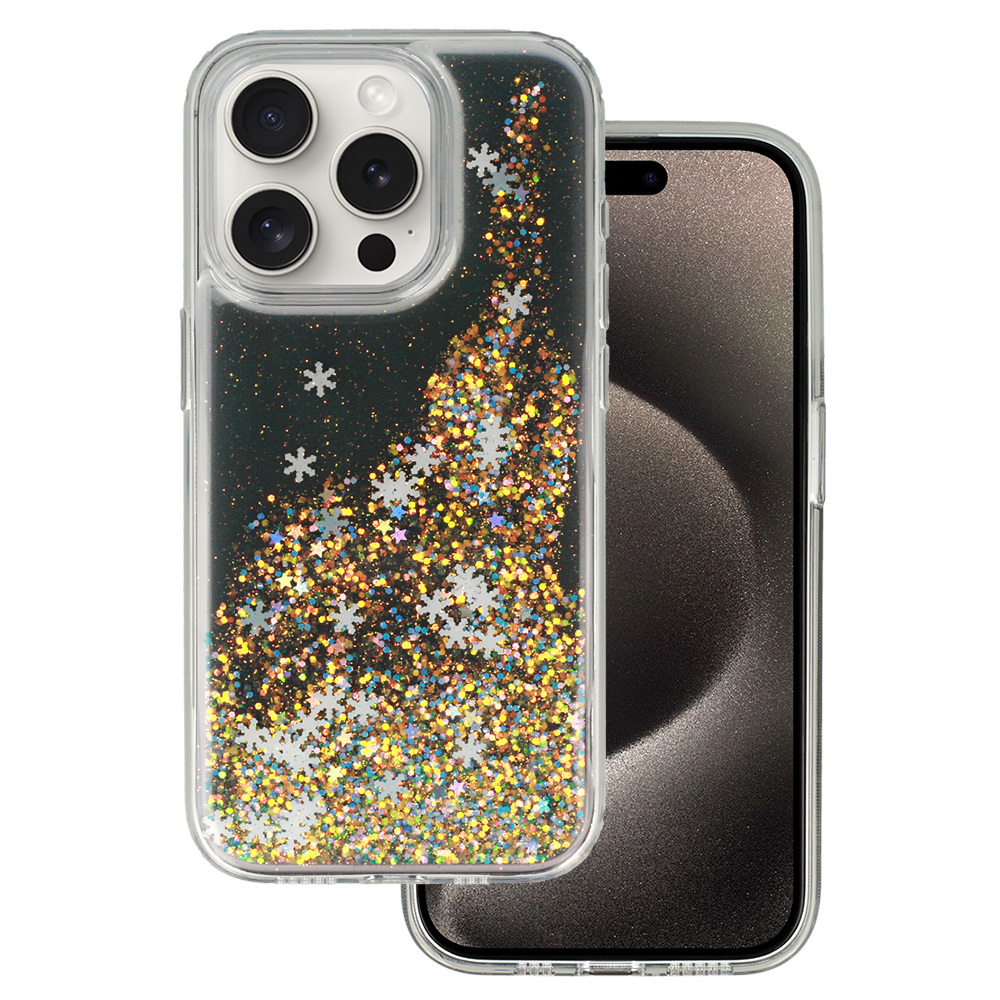 Snowflake Series Case for Iphone 15 Plus black
