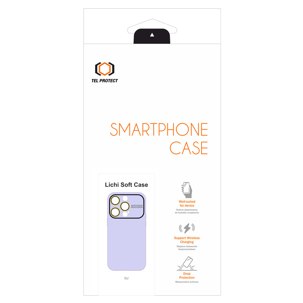 Tel Protect Lichi Soft Case for Iphone 13 Pro Max light purple