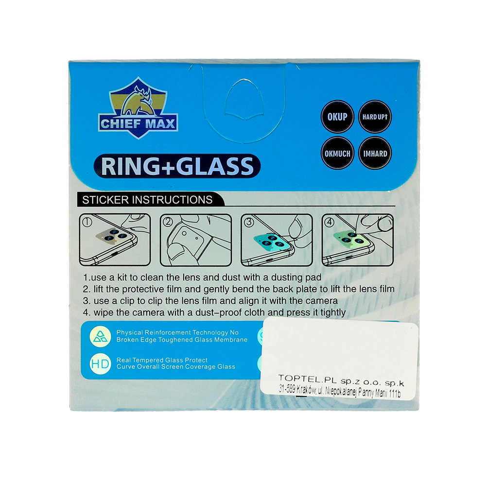 Tempered Glass HARD for camera (LENS) for Oppo A78 5G/A58 5G (island)