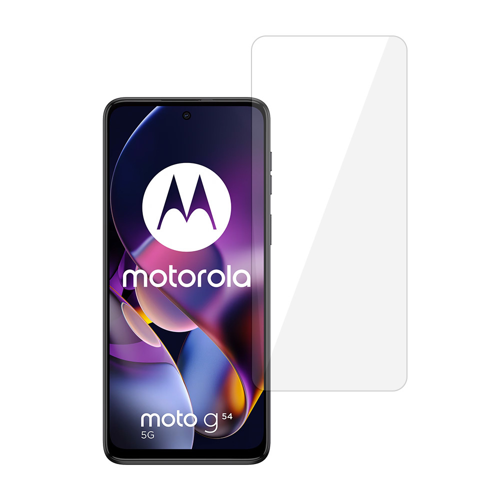Tempered glass Blue Multipack (10 in 1) for MOTOROLA MOTO G54 5G