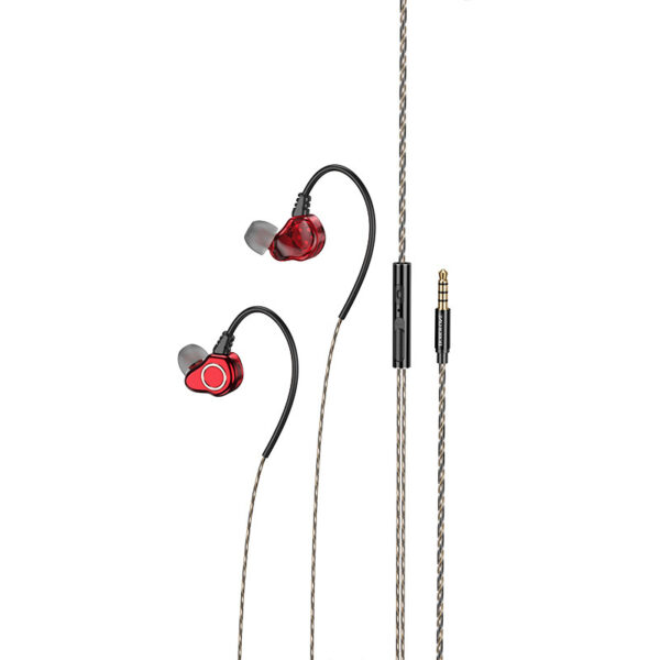 Borofone Earphones BM88 Sea with microphone red