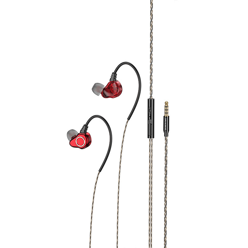 foto_add-250513 Borofone Earphones BM88 Sea with microphone red