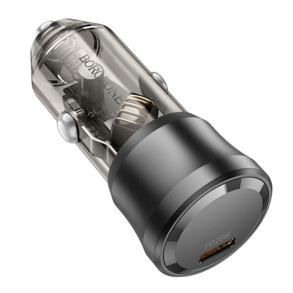Borofone Car charger BZ24 Clever - Type C - QC 3.0 PD 20W black