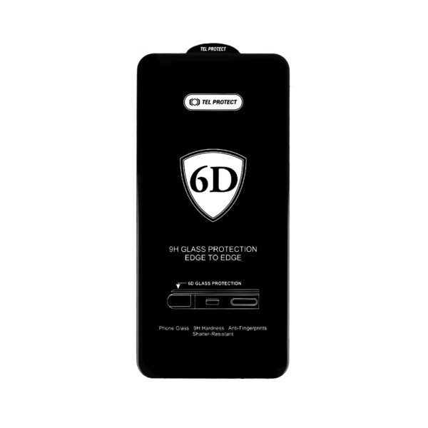Tel Protect Full Glue 6D Tempered Glass for SAMSUNG GALAXY S22/S23 BLACK (with fingerprint unlock)