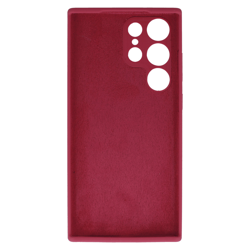 Silicone Lite Case for Samsung Galaxy S23 Ultra burgundy
