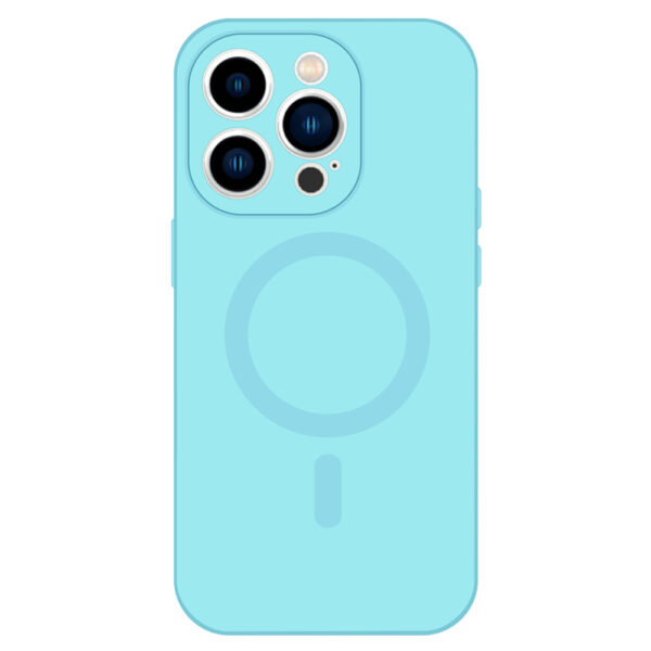 TEL PROTECT MagSilicone Case for Iphone 15 Plus Light blue