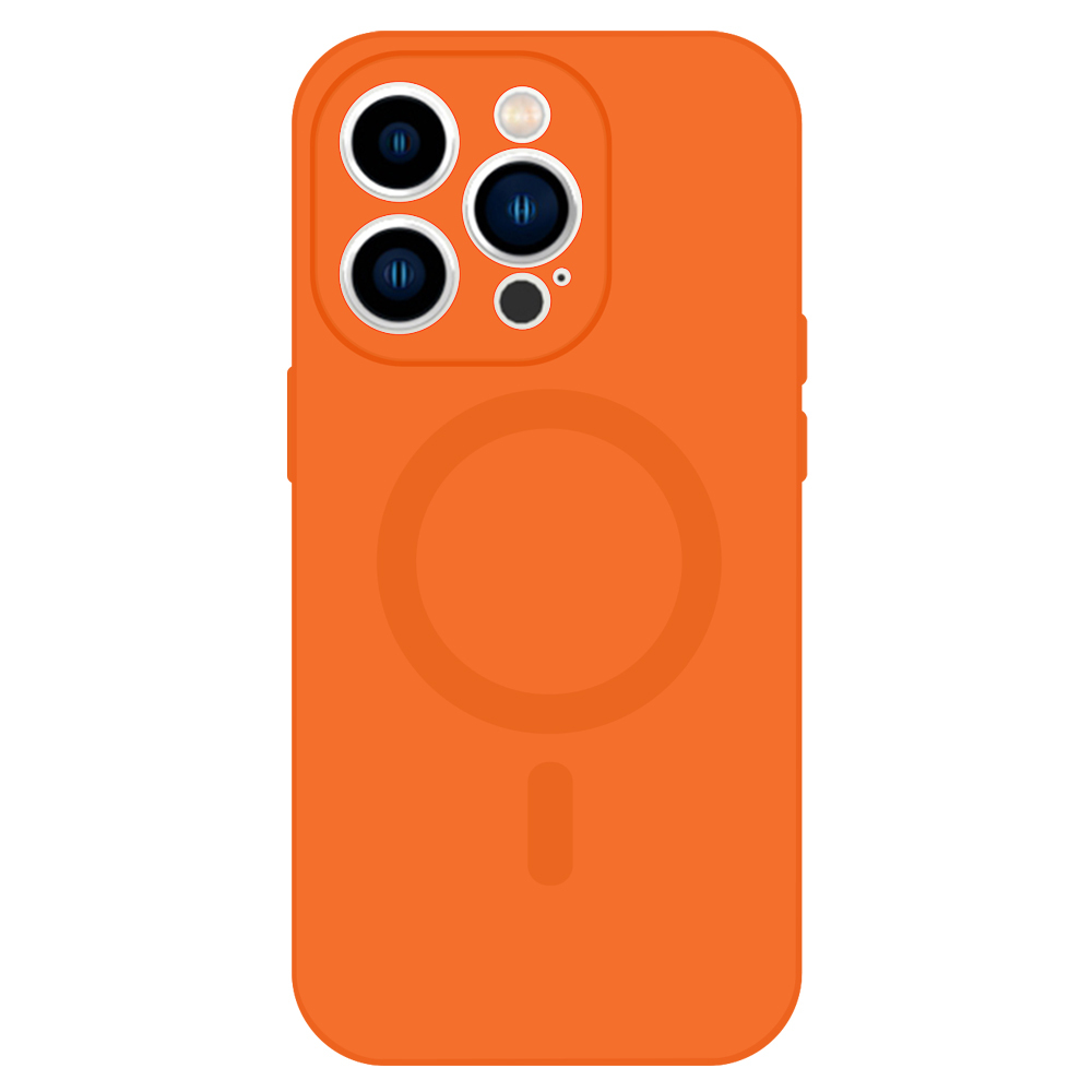 TEL PROTECT MagSilicone Case for Iphone 15 Plus Orange