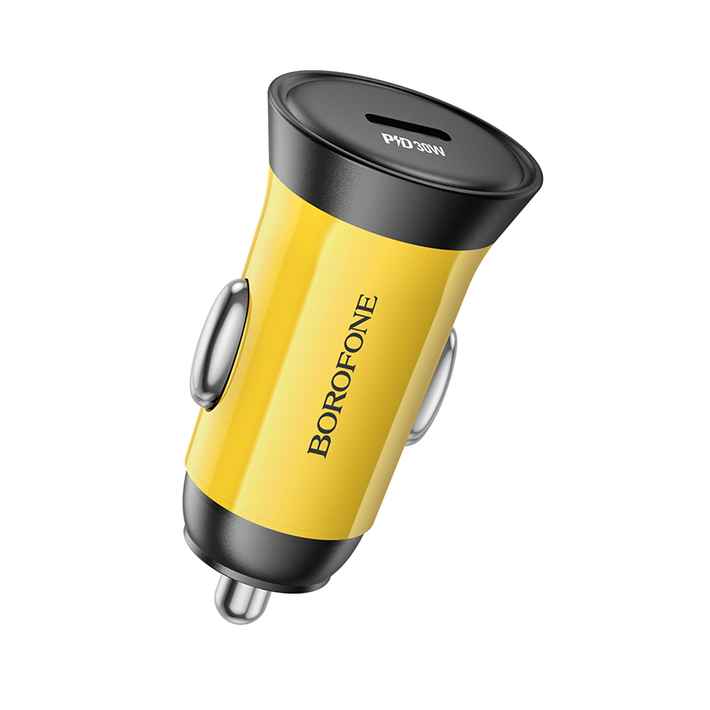 Borofone Car charger BZ26 Searcher - Typ C - PD 30W 3A yellow