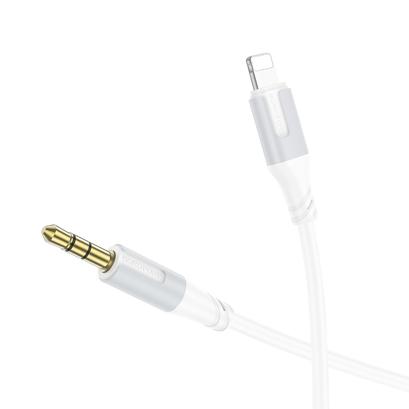Borofone Cable AUX BL19 Creator - jack 3,5mm to Lightning - 1 metre white