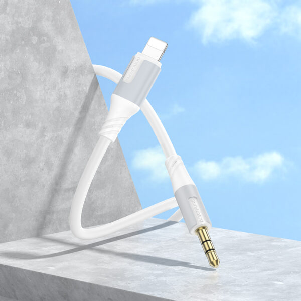 Borofone Cable AUX BL19 Creator - jack 3,5mm to Lightning - 1 metre white
