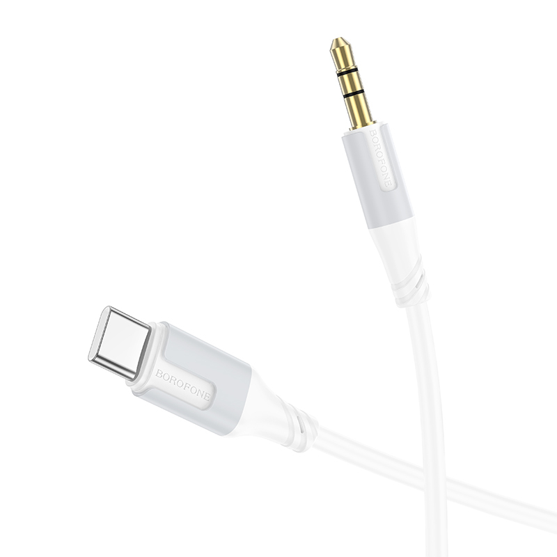 Borofone Cable AUX BL19 Creator - jack 3,5mm to Type C - 1 metre white