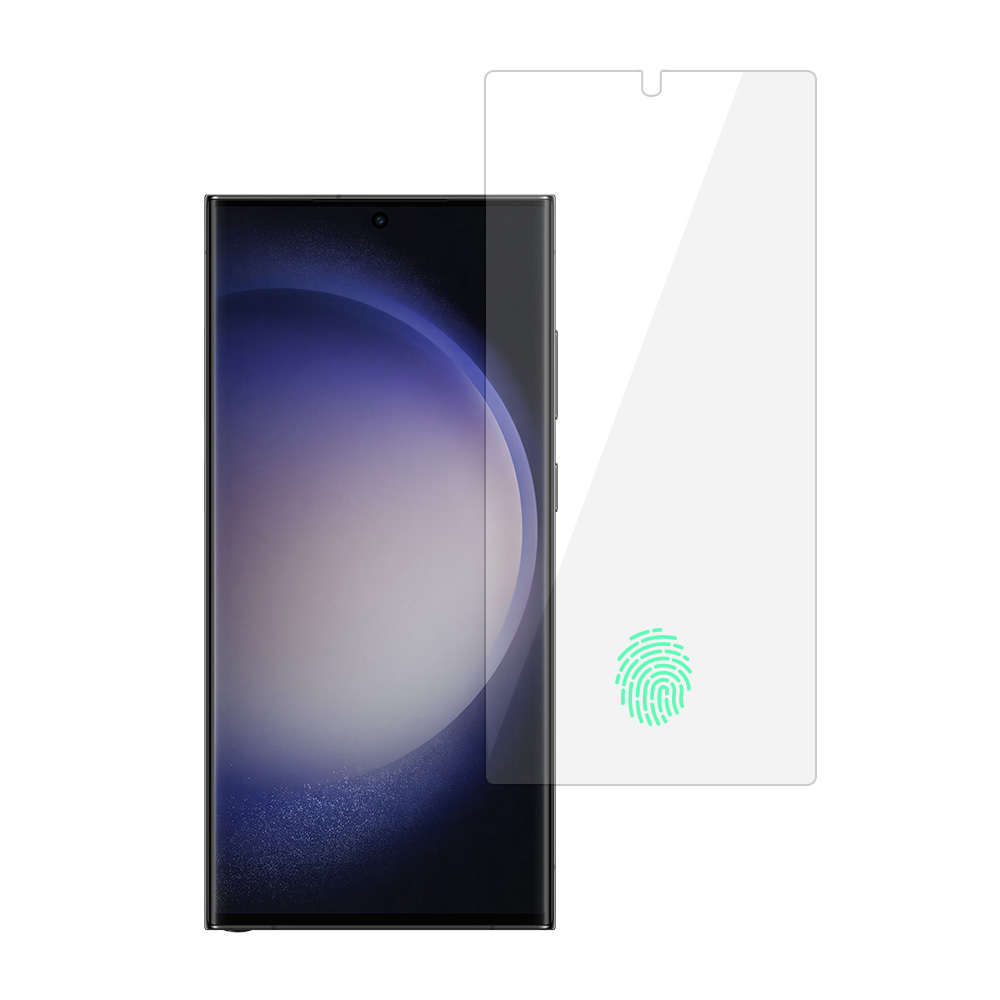 Tempered glass Blue Multipack (10 in 1) for SAMSUNG GALAXY S24 ULTRA (with fingerprint unlock)
