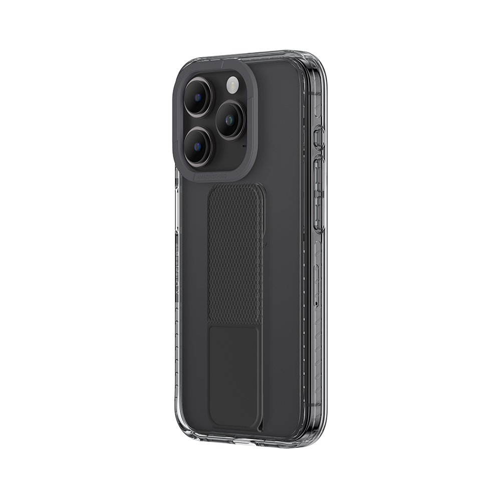 Amazing Thing Titan Pro Holder Case 10FT IP156.1PTHBK for Iphone 15 Pro black with stand