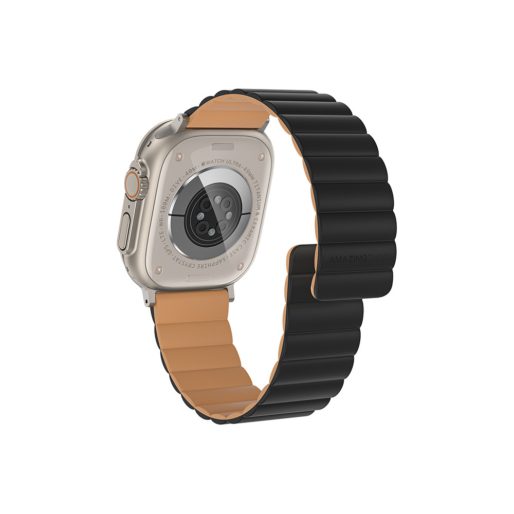 Amazing Thing Band Smoothie Mag AWSPMBO for Apple Watch 49/45/41 black