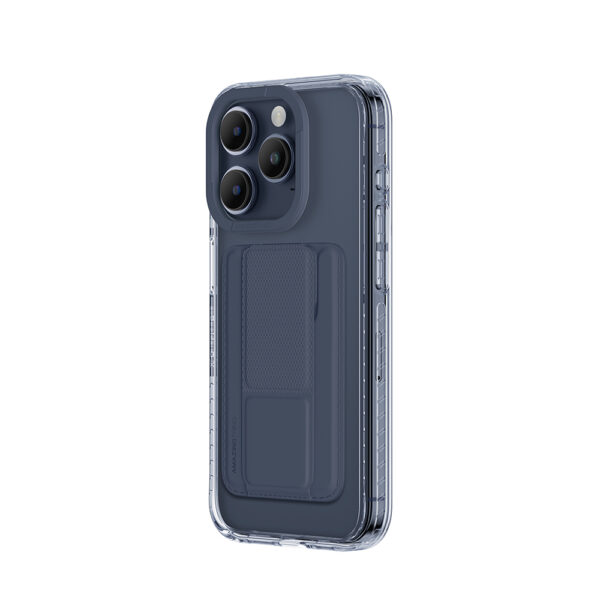 Amazing Thing Titan Pro Mag Wallet Case 10FT IP156.1PTWBU for Iphone 15 Pro navy with stand