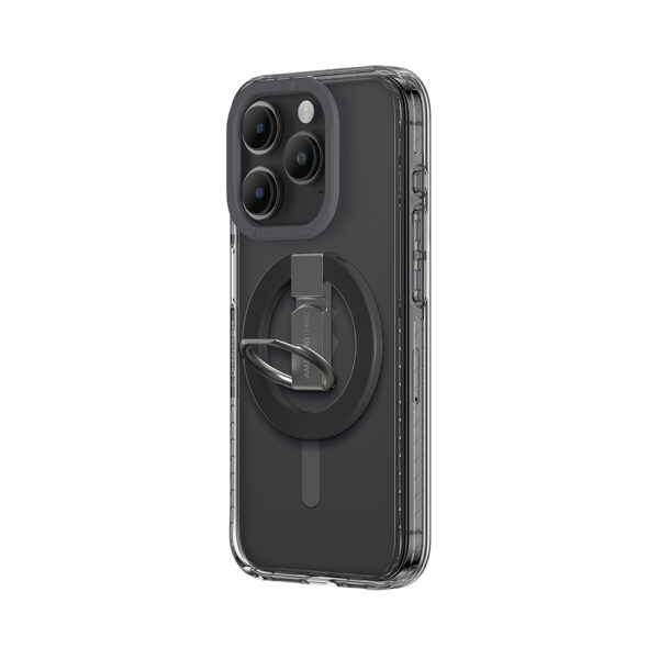Amazing Thing Titan Pro Mag Ring Grip Case 10FT IP156.7PTRBK for Iphone 15 Pro Max black