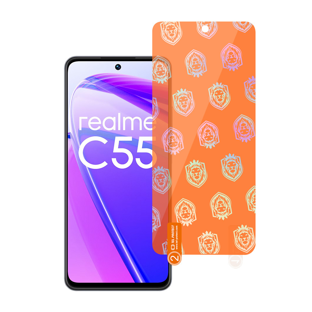 Tel Protect Best Flexible Hybrid Tempered Glass for REALME C55