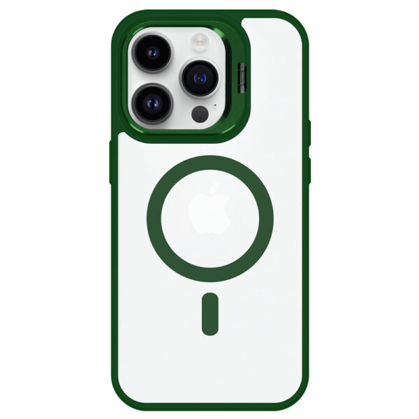 Tel Protect Kickstand Magsafe Case for Iphone 14 Pro green