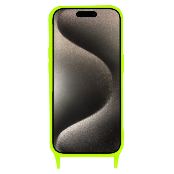 Strap Silicone Case for Iphone 13 Pro Max design 2 lime