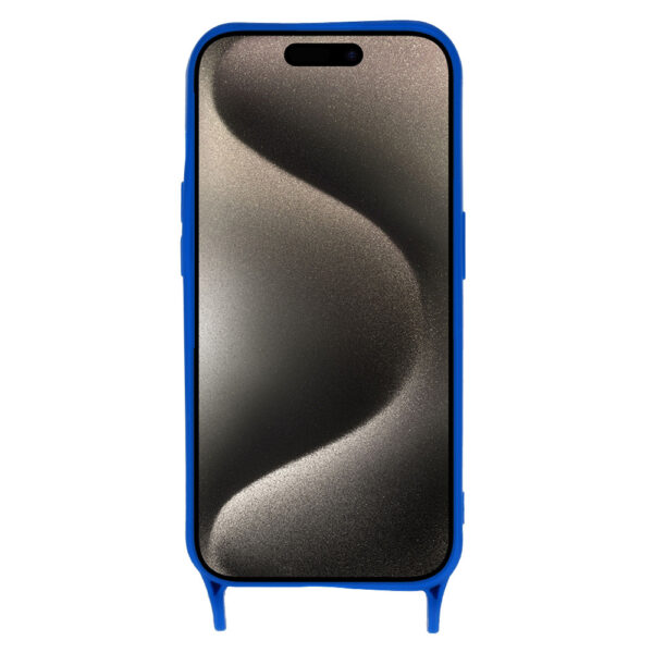 Strap Silicone Case for Iphone 13 Pro Max design 2 blue