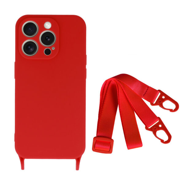 Strap Silicone Case for Iphone 14 Pro design 2 black