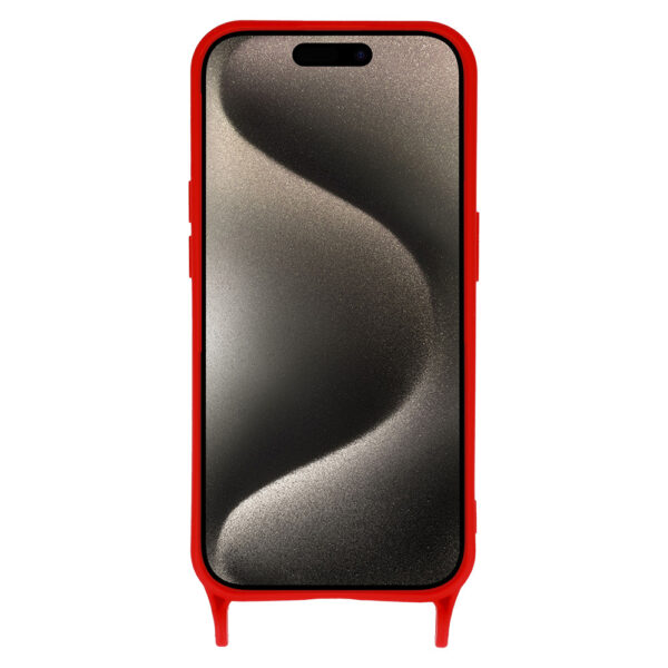 Strap Silicone Case for Iphone 14 Pro design 2 black