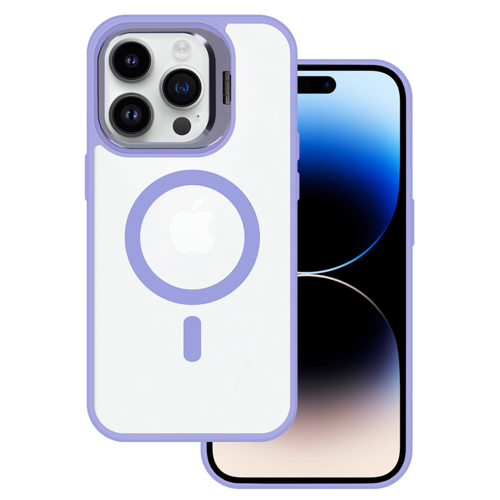 Tel Protect Kickstand Magsafe Case for Iphone 11 light purple