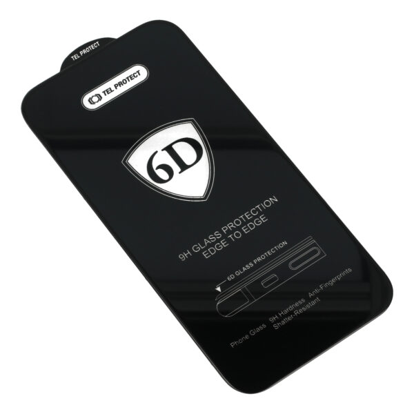Tel Protect Full Glue 6D Tempered Glass for REALME 11/12/13/OPPO A58 4G/XIAOMI REDMI NOTE 12 4G/5G/POCO X5 Black