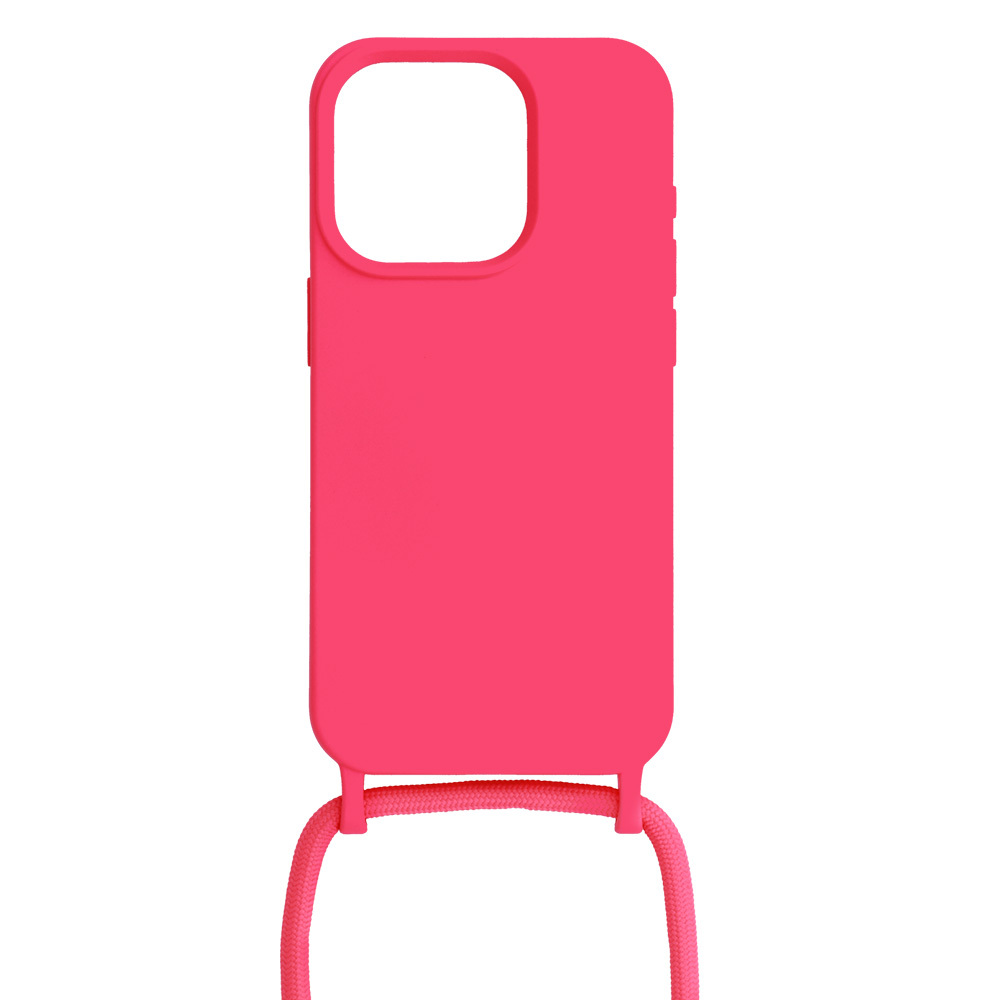 Strap Silicone Case for Iphone 13 Pro Max design 1 pink