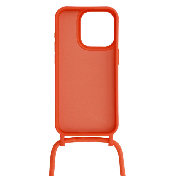 Strap Silicone Case for Iphone 13 Pro design 1 orange