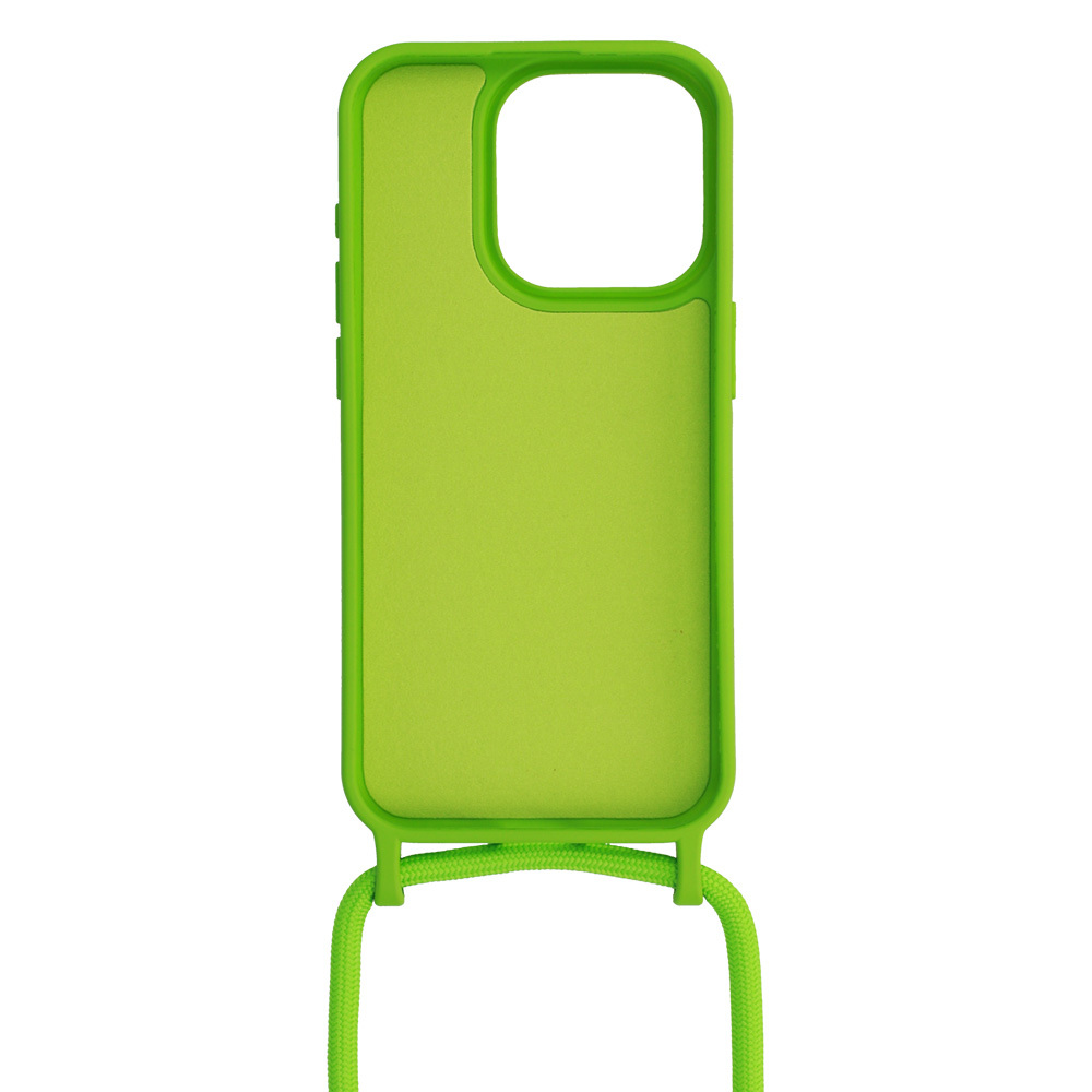 Strap Silicone Case for Iphone 13 Pro design 1 green