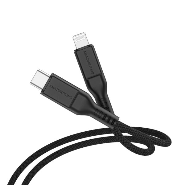 Amazing Thing Cable Tough Pro CLC120MTOBK - Type C to Lightning - PD 30W 3,2A 1,2 metres black