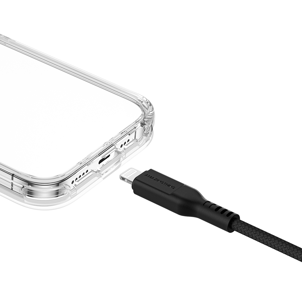 Amazing Thing Cable Tough Pro CLC120MTOBK - Type C to Lightning - PD 30W 3,2A 1,2 metres black