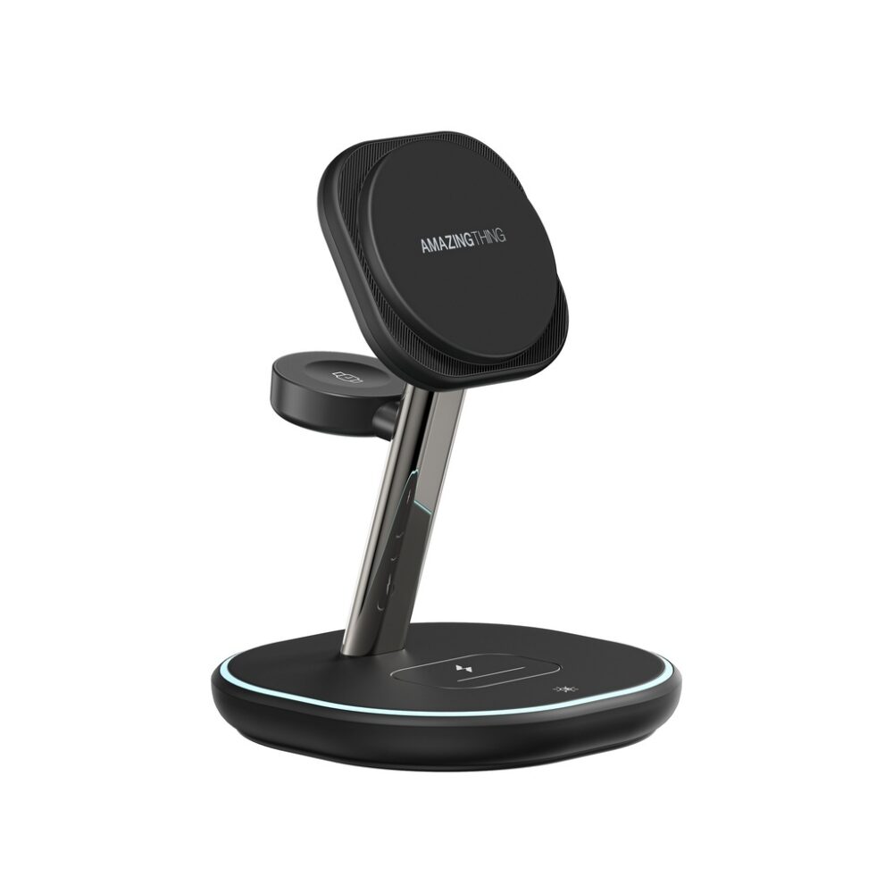 Amazing Thing Induction charger Magsafe Thunder Pro Stand 3 in 1 TP24002BK - PD 22,5W with Type C to Type C black