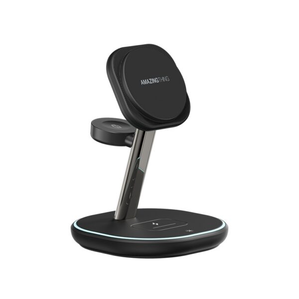 Amazing Thing Induction charger Magsafe Thunder Pro Stand 3 in 1 TP24002BK - PD 22,5W with Type C to Type C black
