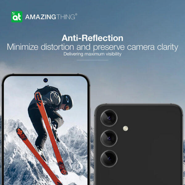 Amazing Thing Tempered glass AR Lens Glass S24PCAMBGLA on camera for Samsung Galaxy S24 Plus (lens 3 pieces) black