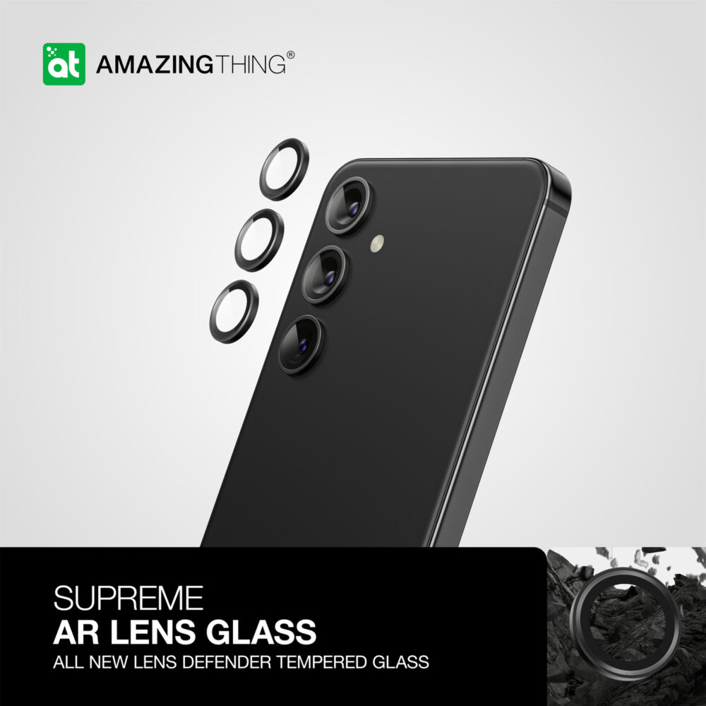 Amazing Thing Tempered glass AR Lens Glass S24PCAMCGLA on camera for Samsung Galaxy S24 Plus (lens 3 pieces) multicolor