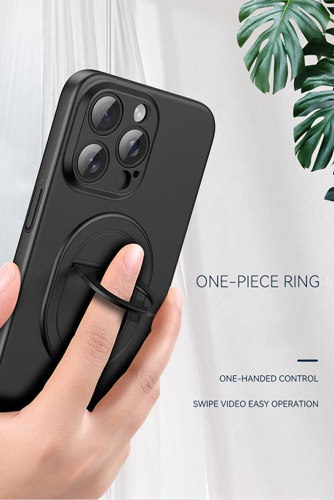 Tel Protect Magnetic Elipse Case for Iphone 15 Pro Max black