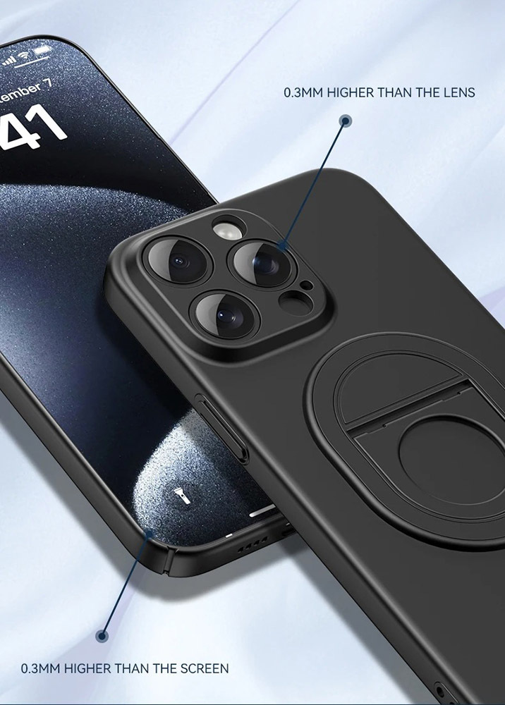 Tel Protect Magnetic Elipse Case for Iphone 15 Pro Max black