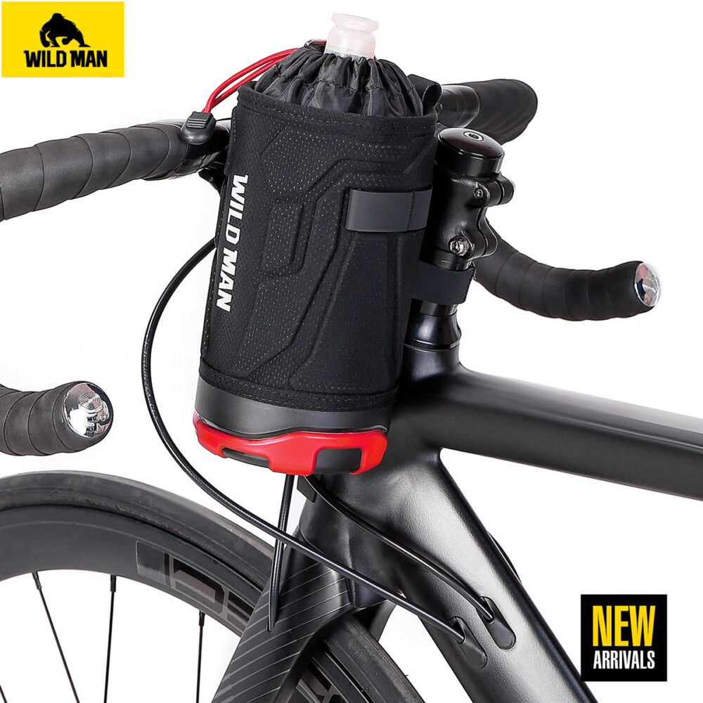 WILDMAN Bicycle bag R1 waterproof 1L for bottle black-red