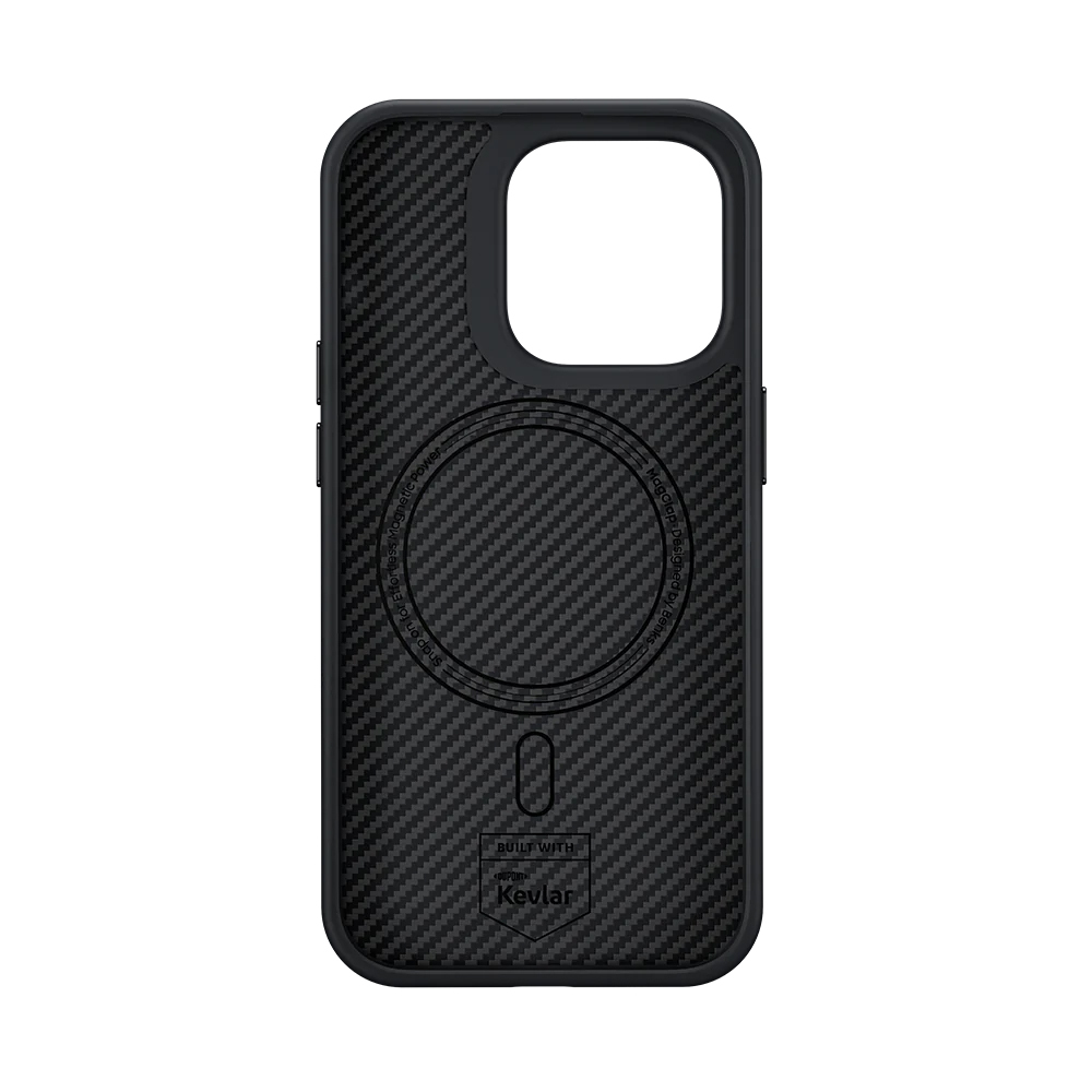 Benks Magnetic Hybrid Armor Pro Kevlar Case Metal Frame 600D for Iphone 15 Pro Max black