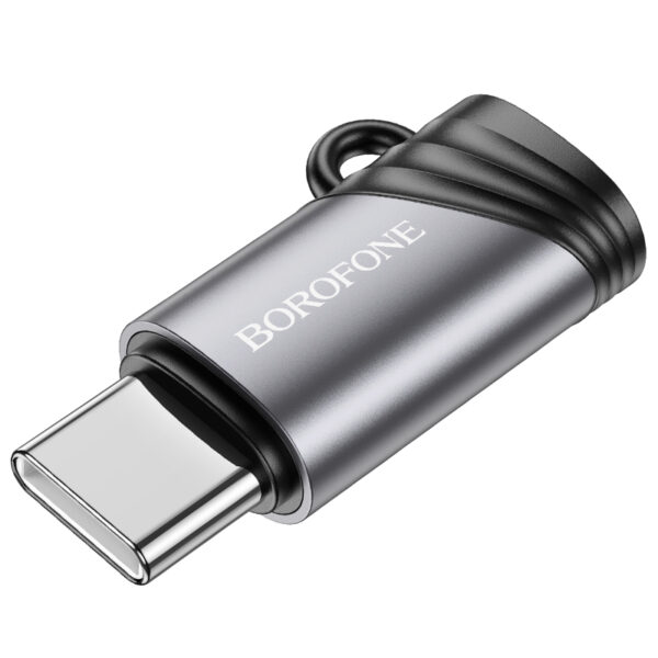 Borofone Adapter BV20 - Lightning female to Type C male - black