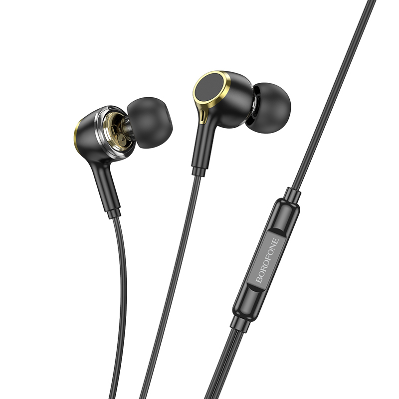 Borofone Earphones BM90 Miller with microphone black