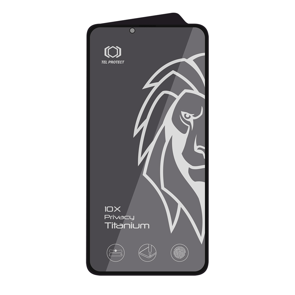 Tempered glass Tel Protect 10X Privacy Titanium for Iphone 14