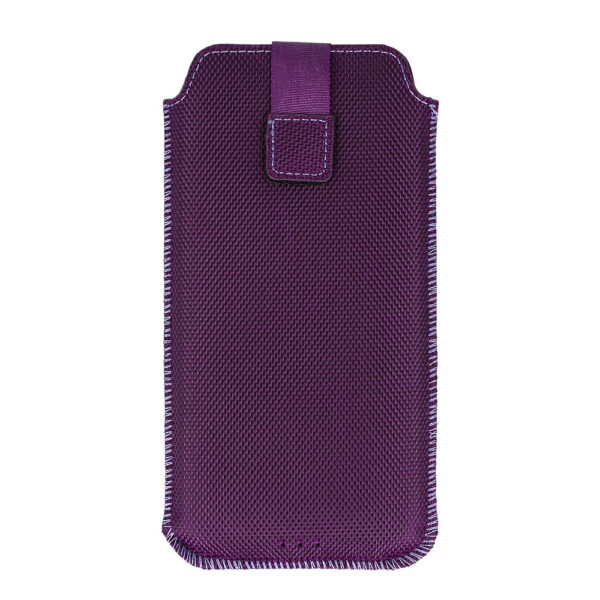 HIT Pouch Case (Size XXL) for Samsung S25 Ultra/S24 Ultra/M35/M23/A16 5G/Xiaomi Redmi 14C design 2 purple