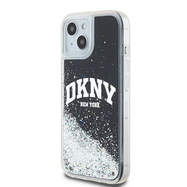 Original Case DKNY hardcase Liquid Glitter Big Logo DKHCP14SLBNAEK for Iphone 13/14/15 black