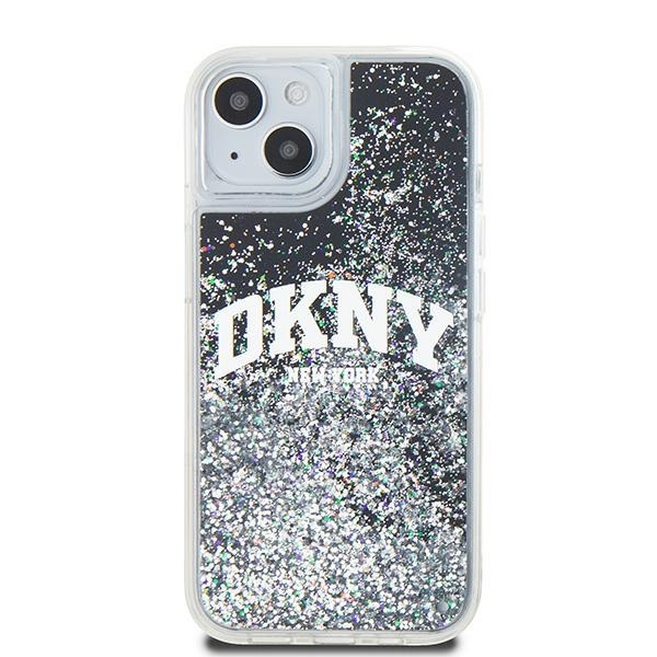 Original Case DKNY hardcase Liquid Glitter Big Logo DKHCP14SLBNAEK for Iphone 13/14/15 black