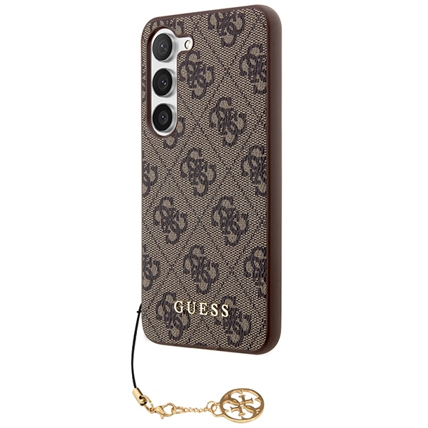 Original Case GUESS - hardcase 4G Charms Collection GUHCSA35GF4GBR for Samsung Galaxy A35 Brown
