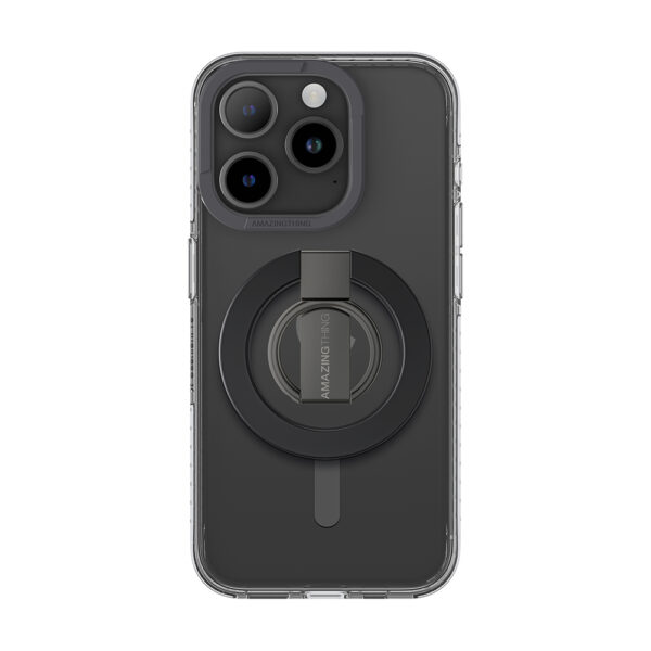 Amazing Thing Titan Pro Mag Ring Grip Case 10FT IP156.7PTRBK for Iphone 15 Pro Max black