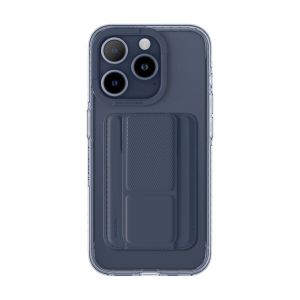 Amazing Thing Titan Pro Mag Wallet Case 10FT IP156.7PTWBU for Iphone 15 Pro Max navy with stand